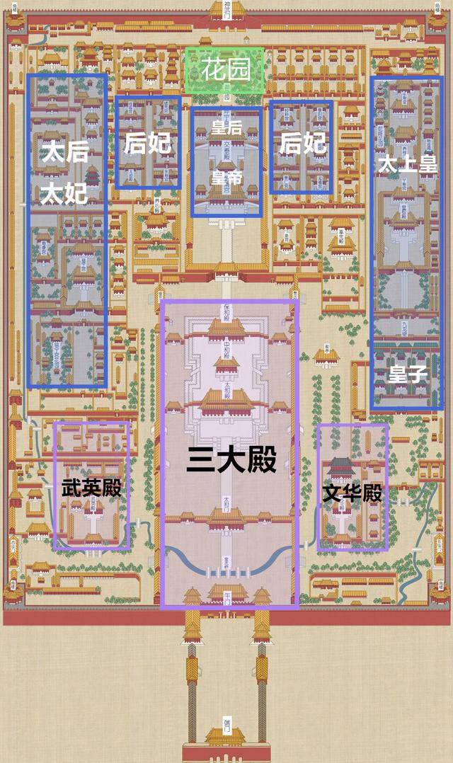 故宫参不雅道路图