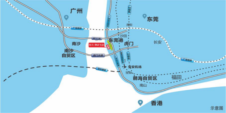 广深沿江高速道路图