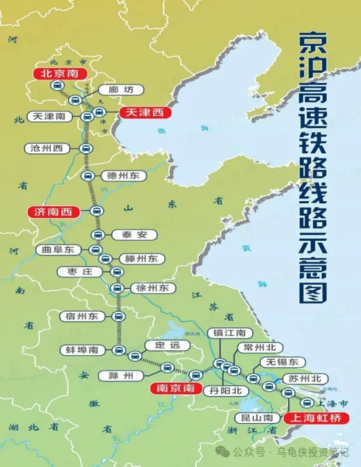 京福高铁道路图