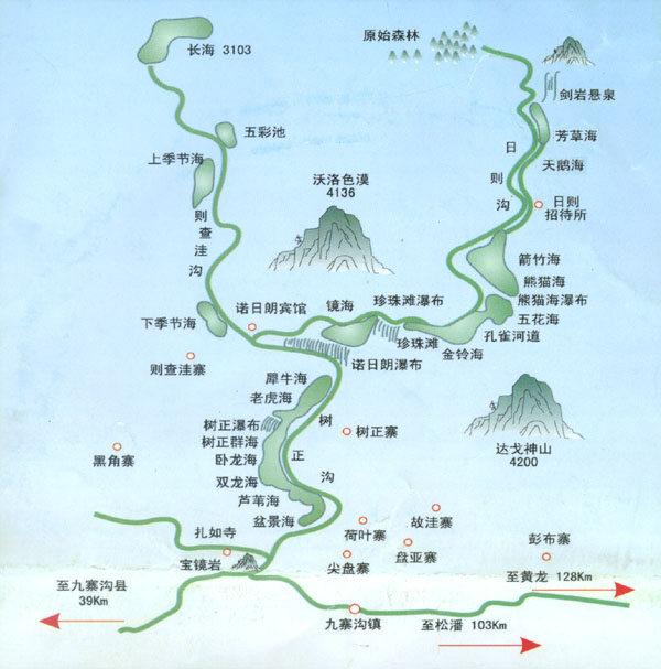 九寨沟旅游道路