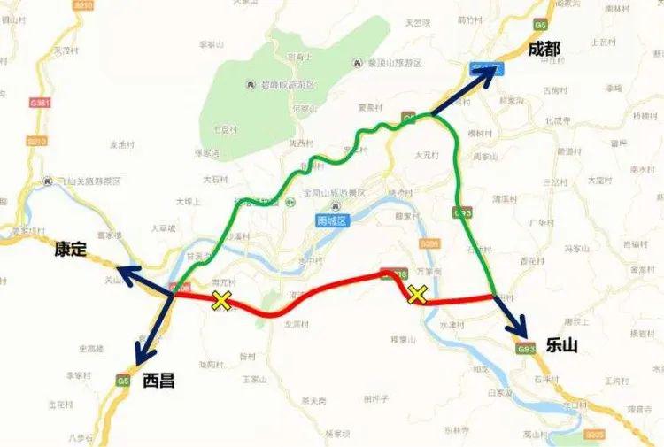 雅西高速路线